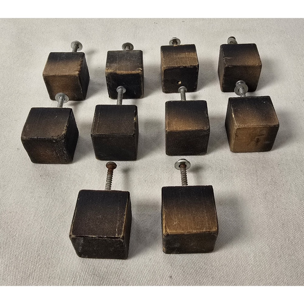 Square Wood Drawer.pulls Set Of‎ 10